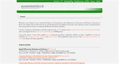 Desktop Screenshot of econometrics.it